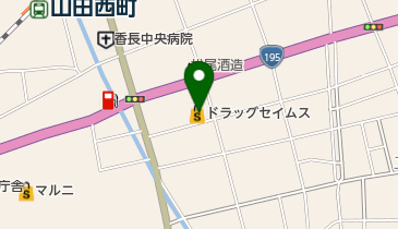 ドラッグセイムス土佐山田店の地図画像