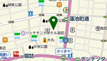 ココカラファインはりまや橋店の地図画像