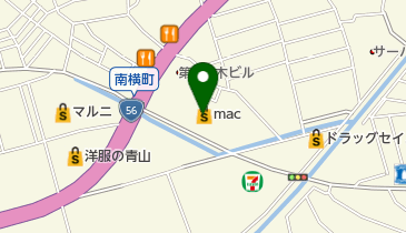 mac朝倉店の地図画像