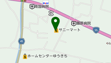 サニーアクシス南国店の地図画像