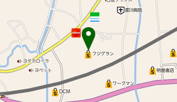 エフワン四万十店の地図画像