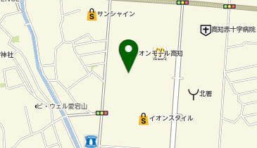 ハニーズイオンモール高知店の地図画像