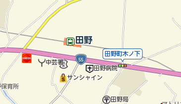 宮脇書店中土佐店の地図画像