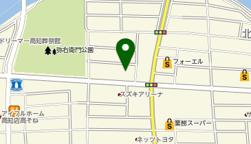 ダイソー高知インター店の地図画像