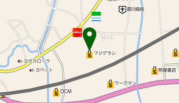 ダイソーフジグラン四万十店の地図画像