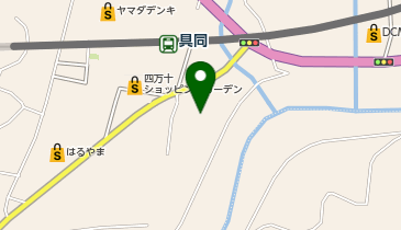 ダイソー高知中村店の地図画像