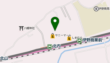 ダイソーサニーアクシスいの店の地図画像