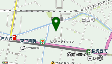 ダイソー高知後免店の地図画像