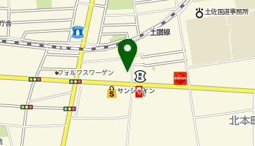 auショップ高知駅前通りの地図画像