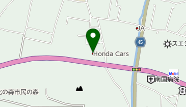 Honda Cars中央高知南国バイパス店の地図画像