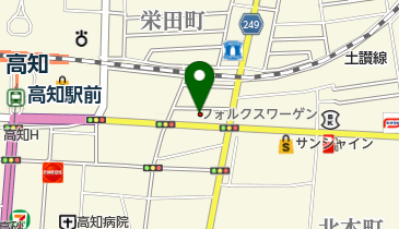 フォルクスワーゲン高知の地図画像