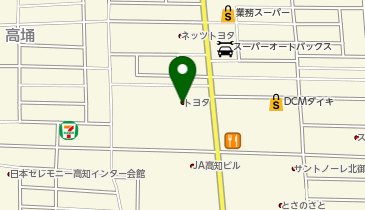 高知トヨタ自動車本店の地図画像