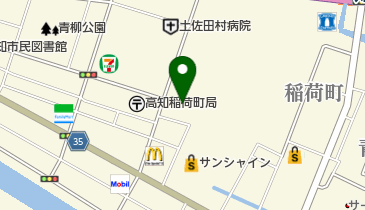 日産サティオ高知稲荷町店の地図画像