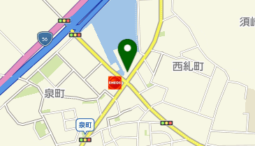 豚太郎須崎店の地図画像