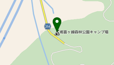 甫喜ヶ峰森林公園キャンプ場の地図画像