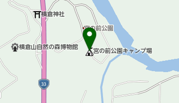 宮の前公園キャンプ場の地図画像