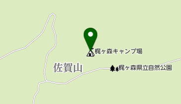 梶ヶ森キャンプ場の地図画像