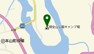 帰全山公園キャンプ場の地図画像
