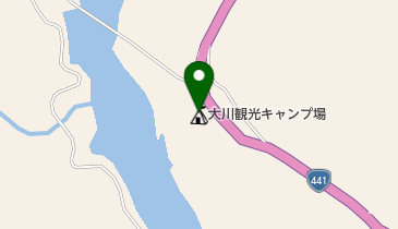 大川観光キャンプ場の地図画像