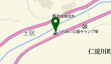 仁淀川町ふれあい公園キャンプ場の地図画像