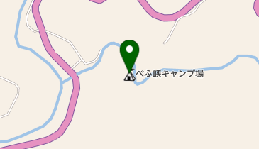 べふ峡キャンプ場の地図画像