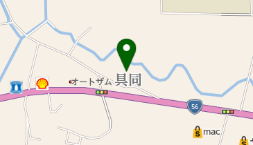 具同体育センター卓球場の地図画像