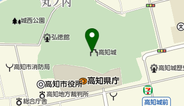 土佐之國時代絵巻・高知お城まつりの地図画像