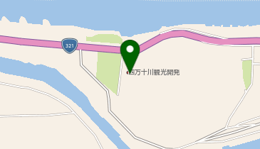 四万十川下り遊覧船の地図画像