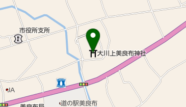 大川上美良布神社の地図画像