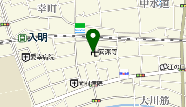 安楽寺(第30番札所奥の院)の地図画像