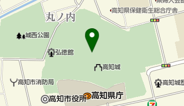 高知公園の地図画像