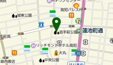 追手前公園の地図画像