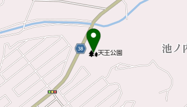 天王公園の地図画像