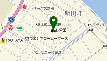 萩公園の地図画像