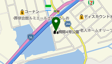 桐間4号公園の地図画像