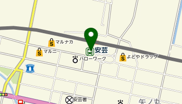 駅レンタカー安芸営業所の地図画像