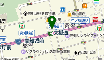 アニメイト高知の地図画像