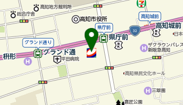 ニコニコレンタカー高知県庁前店の地図画像