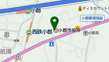 小郡市役所の地図画像