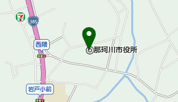 那珂川市役所の地図画像