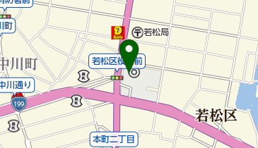 北九州市若松区役所の地図画像