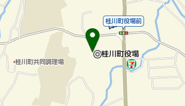 桂川町役場の地図画像