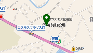 筑前町役場の地図画像