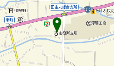 久留米市田主丸総合支所の地図画像