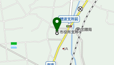 飯塚市穂波支所の地図画像