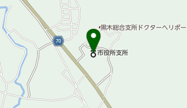 八女市役所黒木支所の地図画像