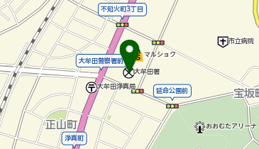 大牟田警察署の地図画像