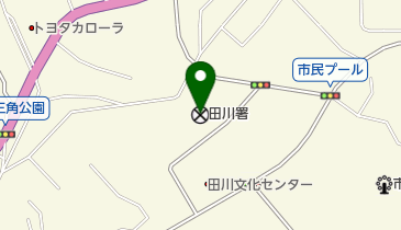 田川警察署の地図画像