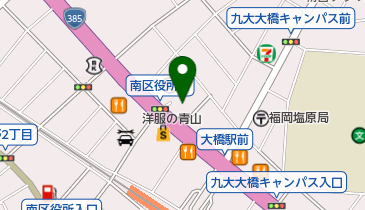福岡市南区保健福祉センターの地図画像