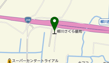 柳川さくら墓苑の地図画像